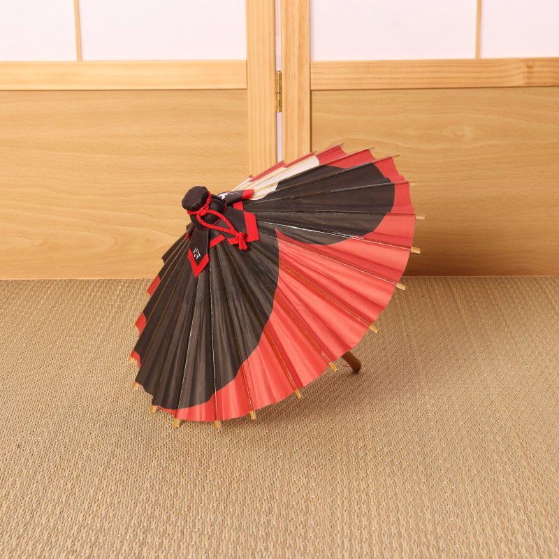 ディズニー/京都伝統工芸 姫和傘⑤ミニー月奴/黒