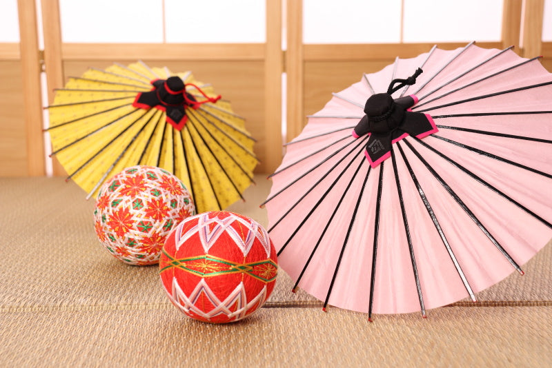 Himewa Umbrella Bell Sound/Red White Bamboo