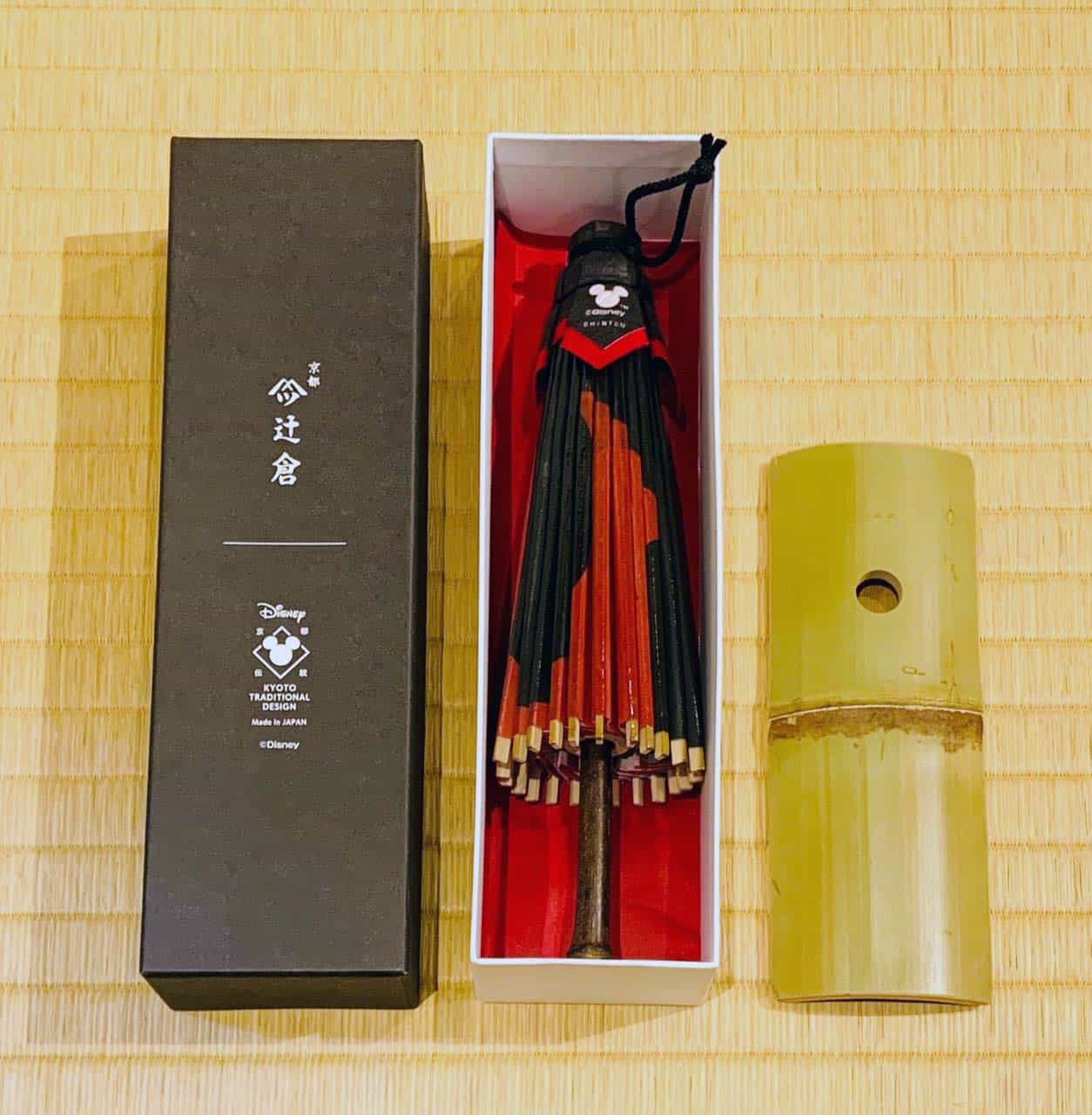 ディズニー/京都伝統工芸 姫和傘①ミッキー蛇の目柄