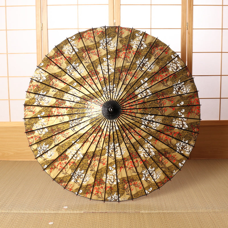 金彩京友禅 『観世流水 紅梅白梅』