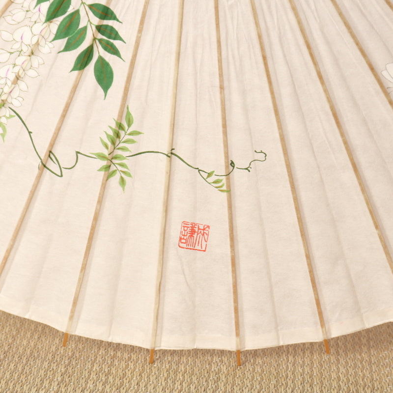 手描き京友禅 和日傘「藤」