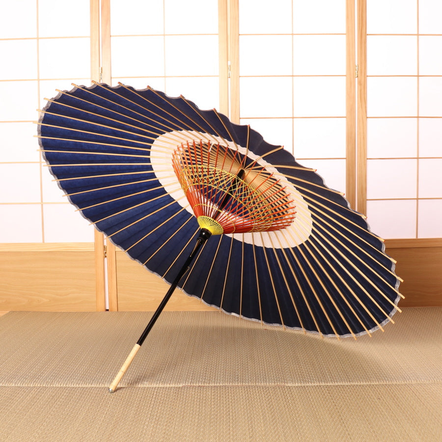 特選蛇の目柄  藍