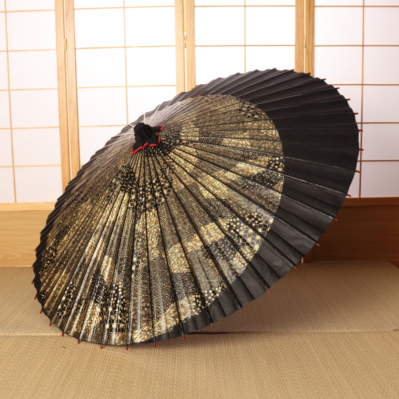 特選月奴 京友禅 『金彩華文様に漆黒』