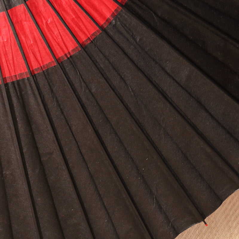 艶消し特選蛇の目柄 『漆黒に紅』