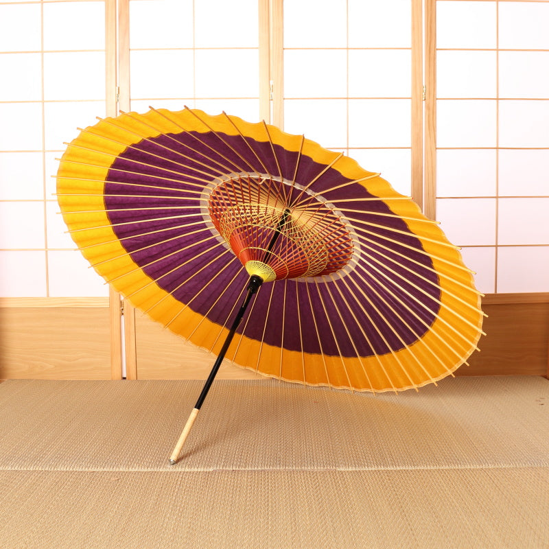 軒色変わり -花紫に黄金-