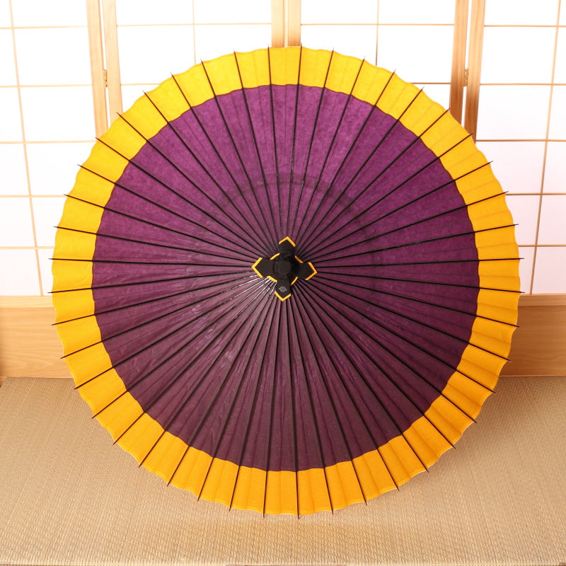 軒色変わり -花紫に黄金-