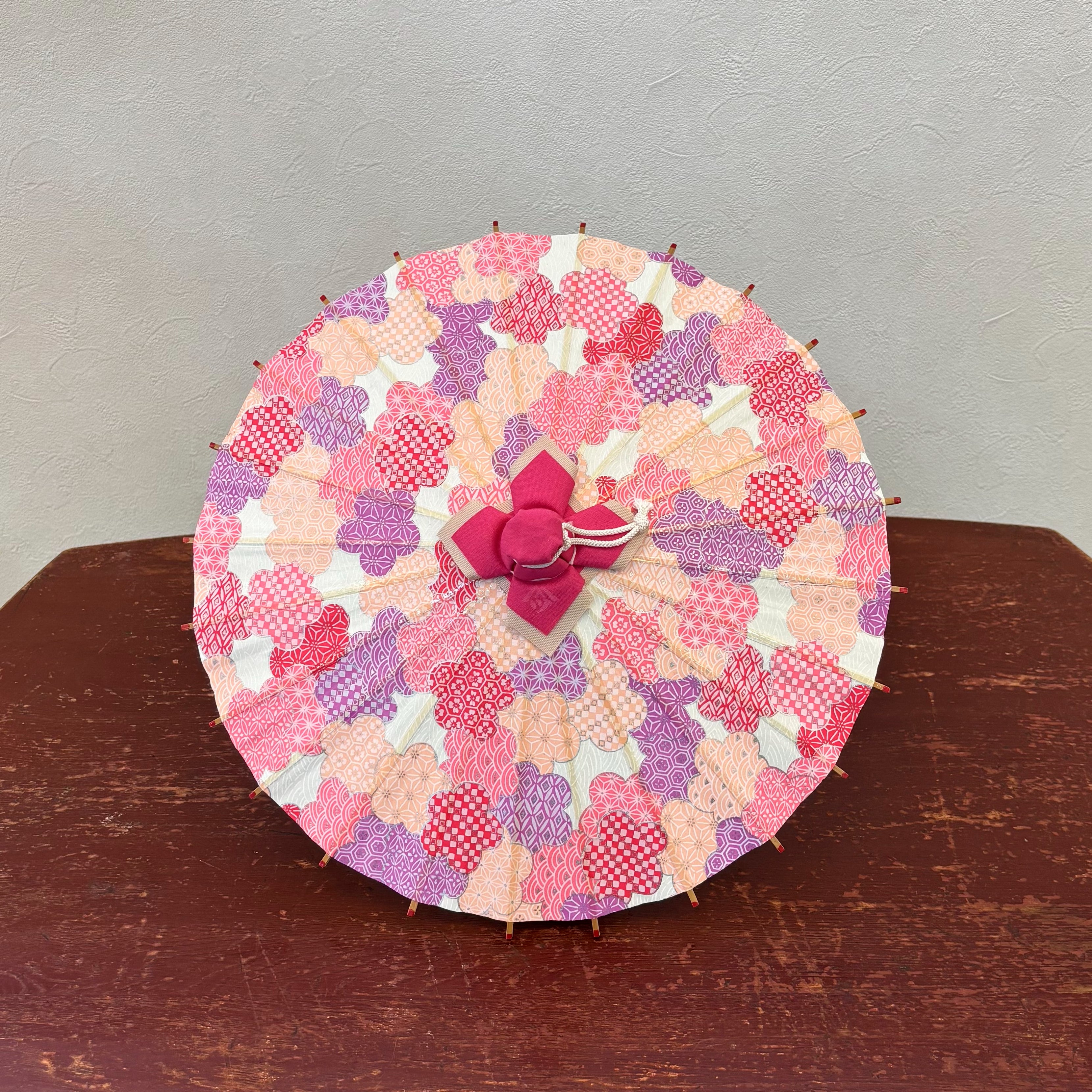 姫和傘 『光琳梅重ね』ピンク