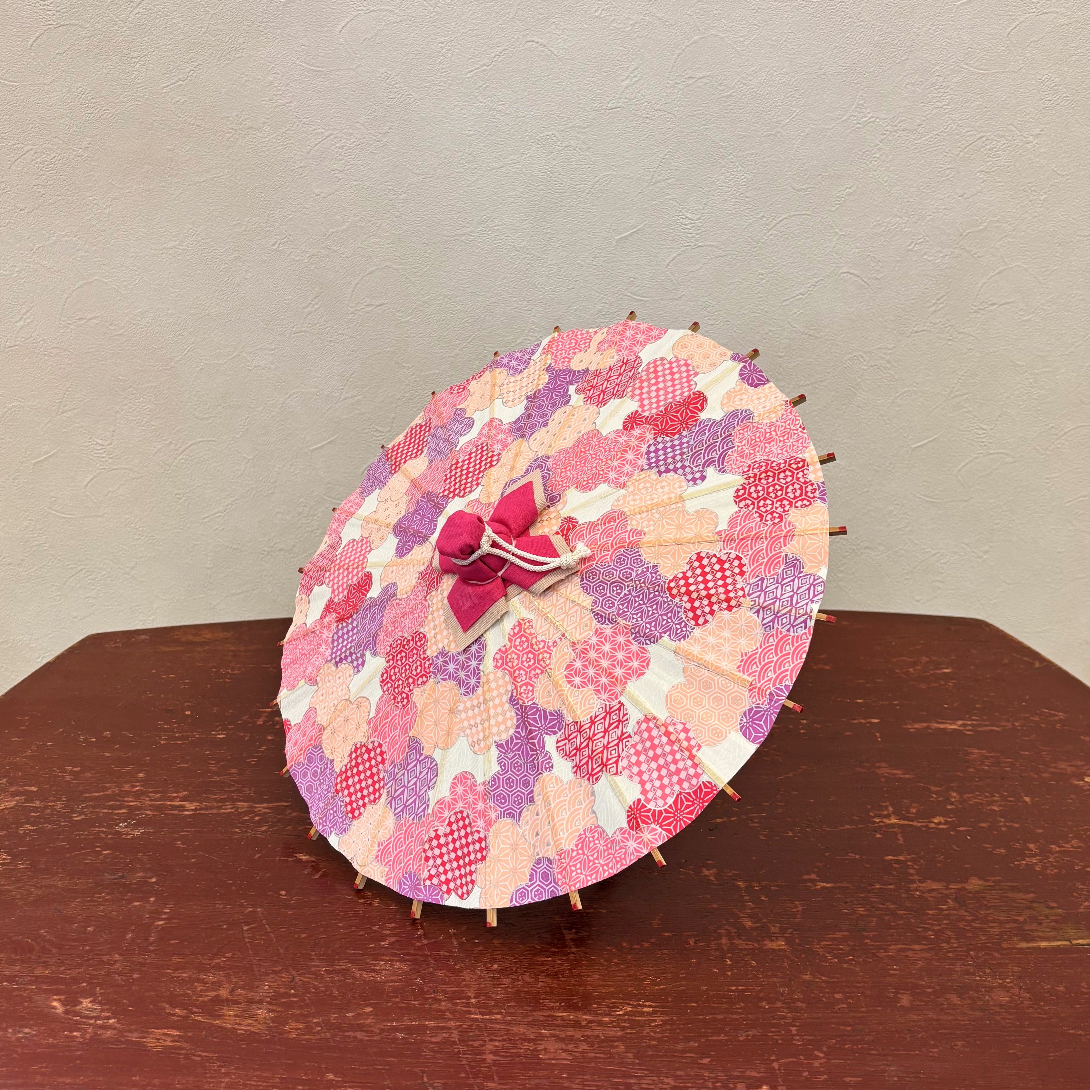 姫和傘 『光琳梅重ね』ピンク