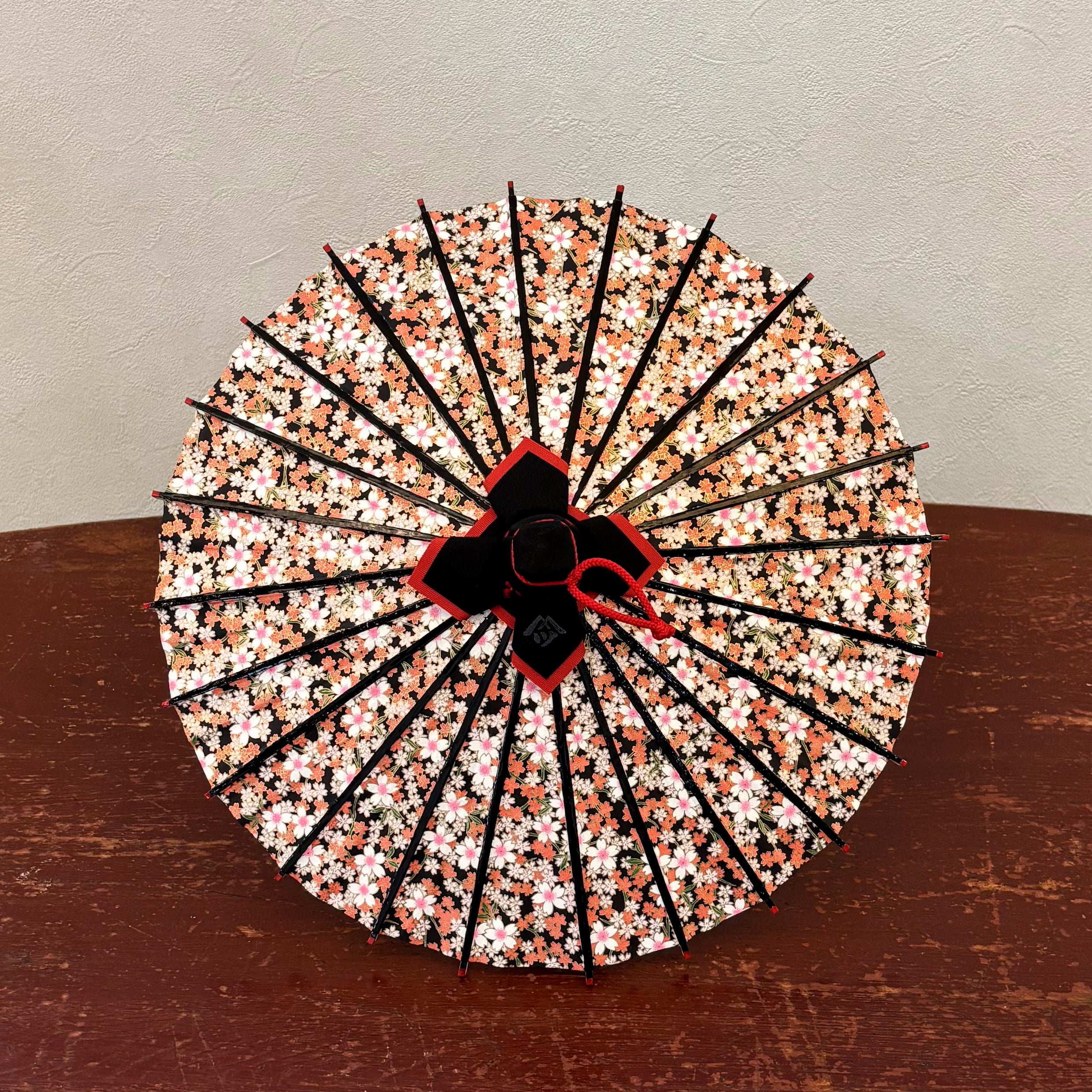姫和傘 『桜日和』黒