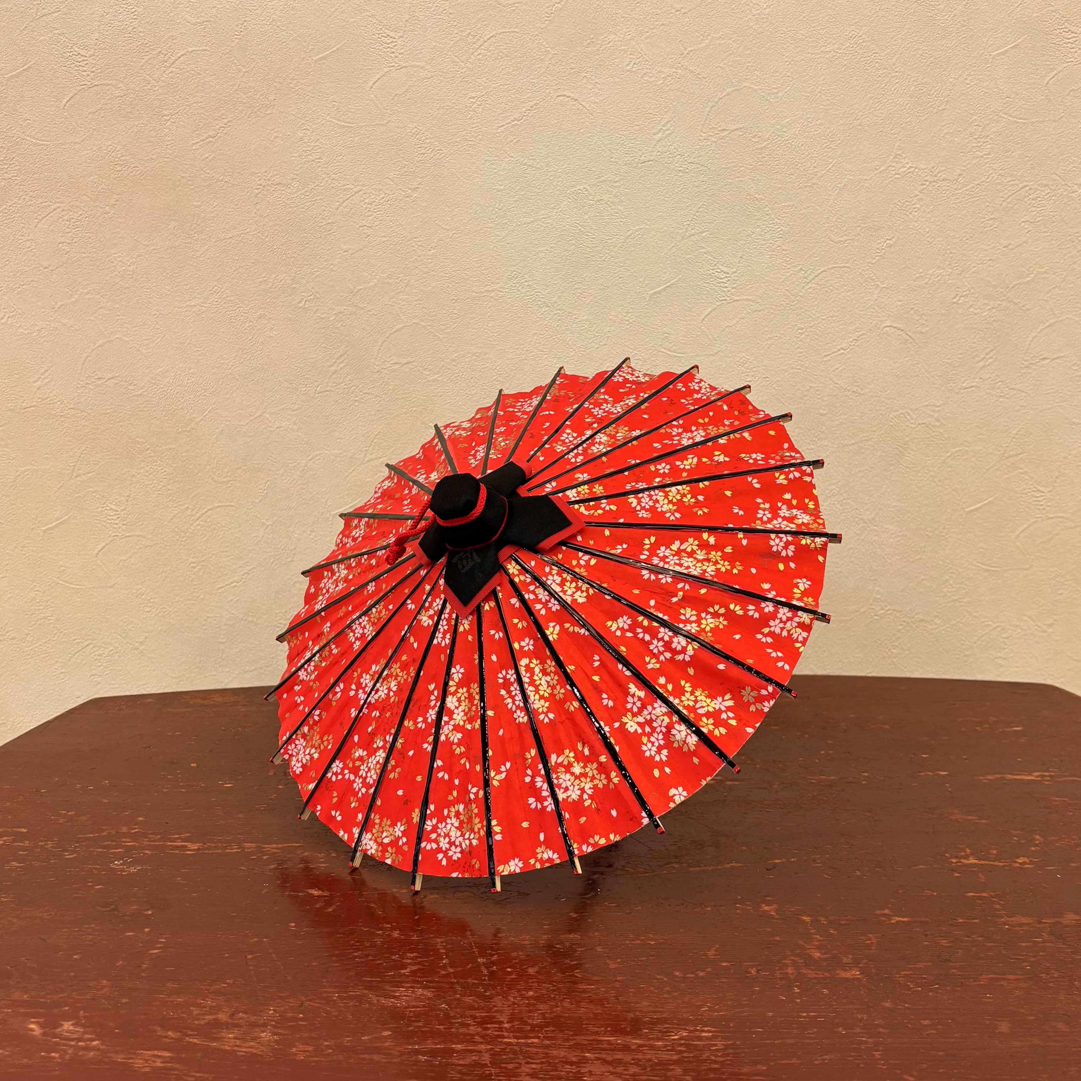 姫和傘 『桜かすみ』 赤