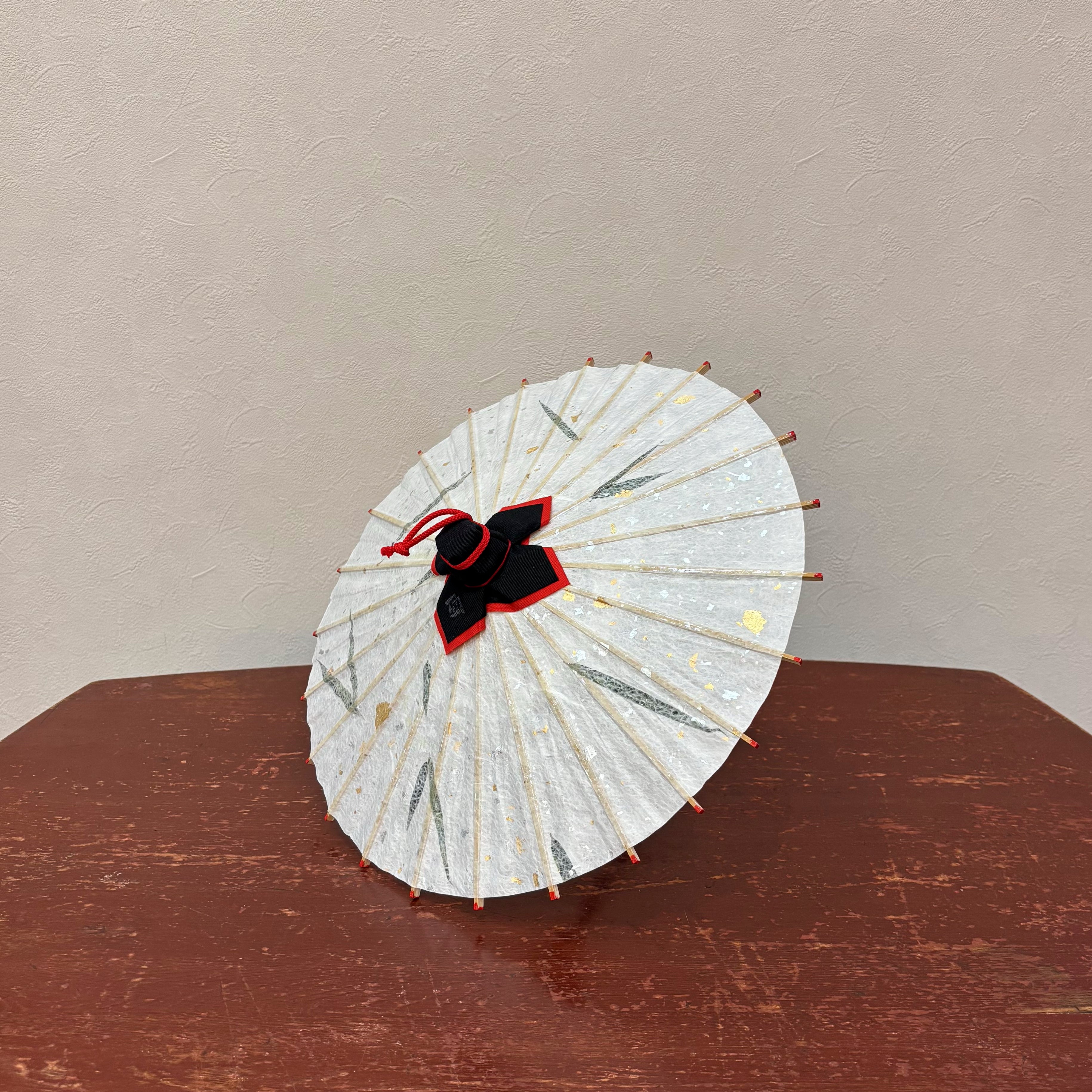 姫和傘 『葉入り/笹』クリア漆