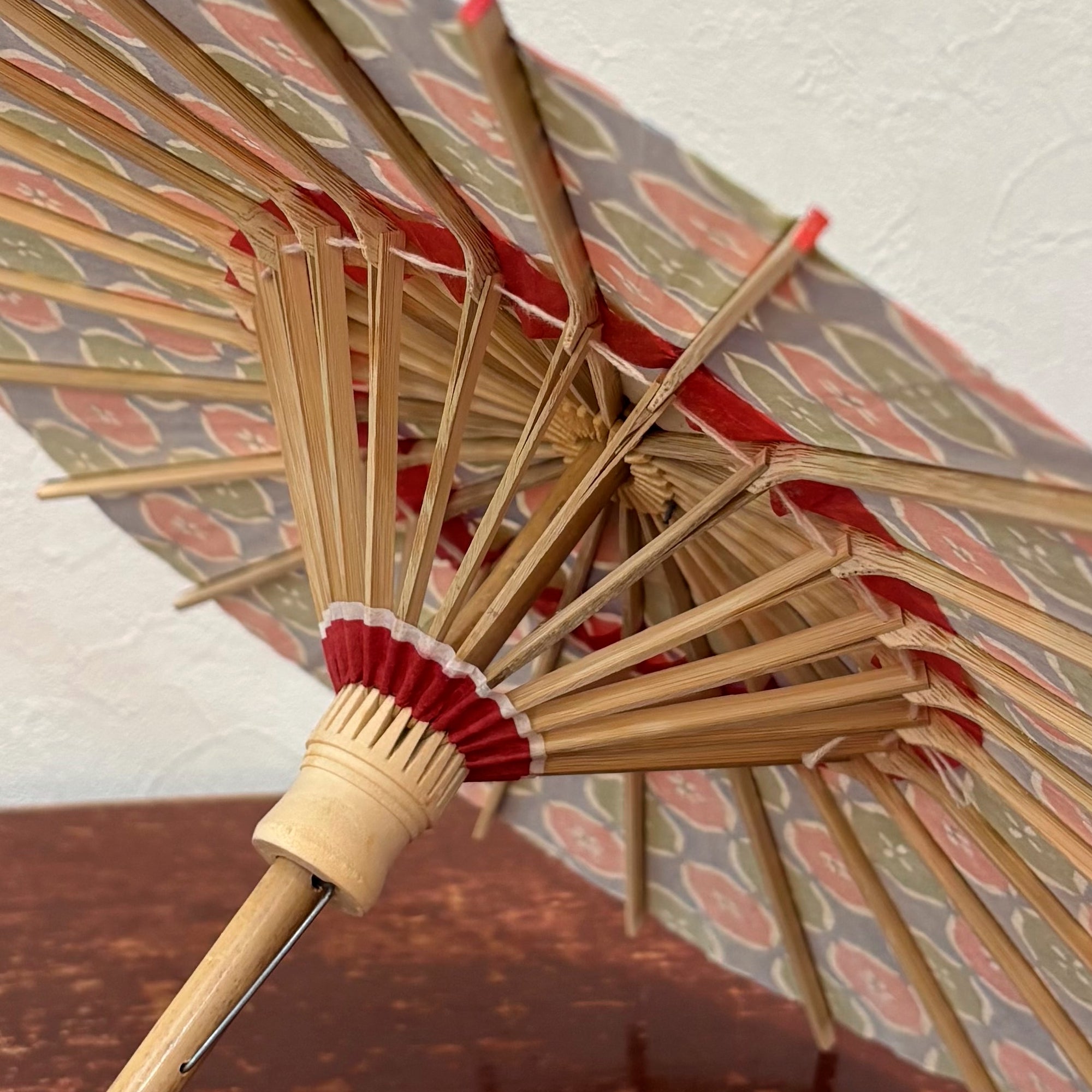 Himewa Umbrella Bell Sound/Red White Bamboo