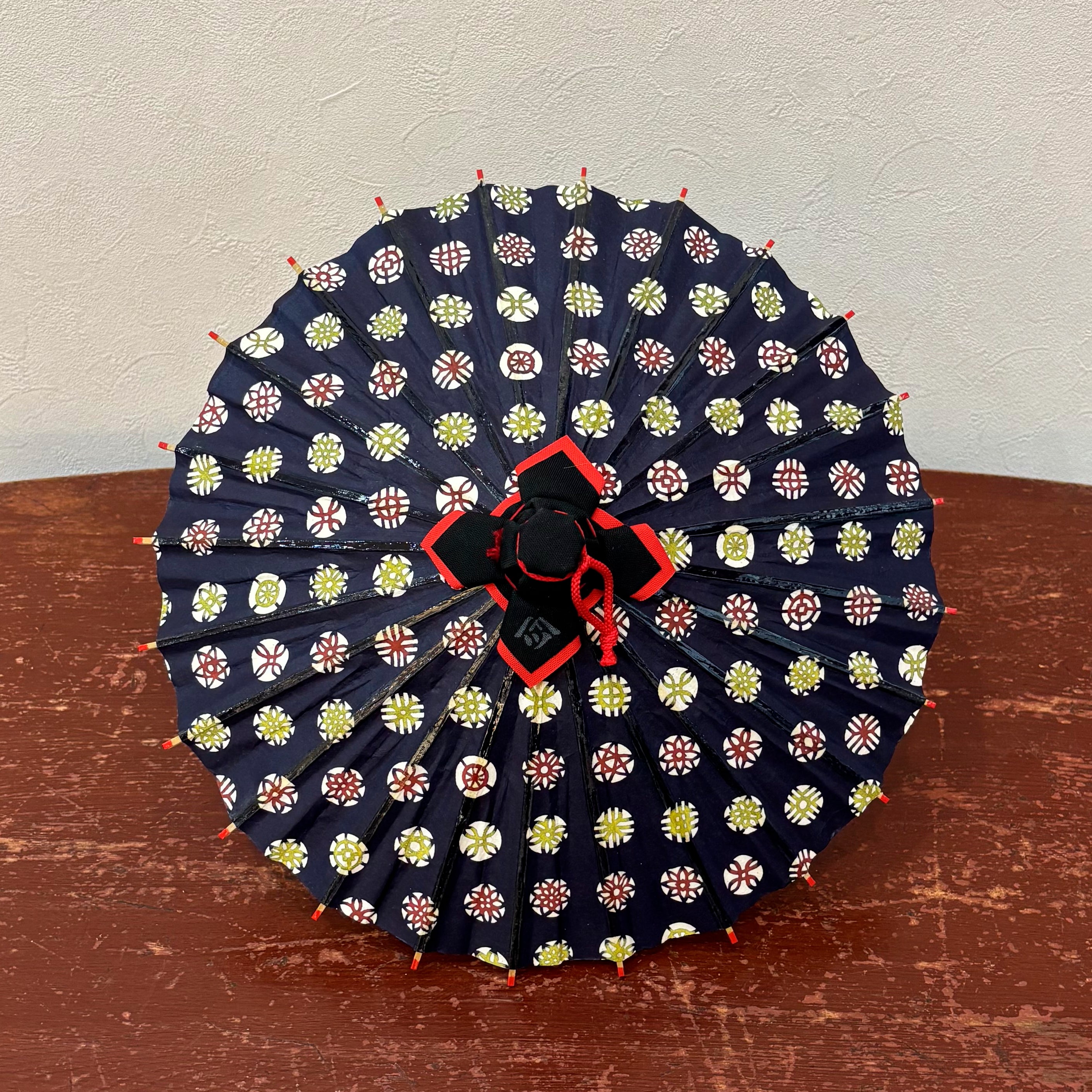 姫和傘  『花紋』紺