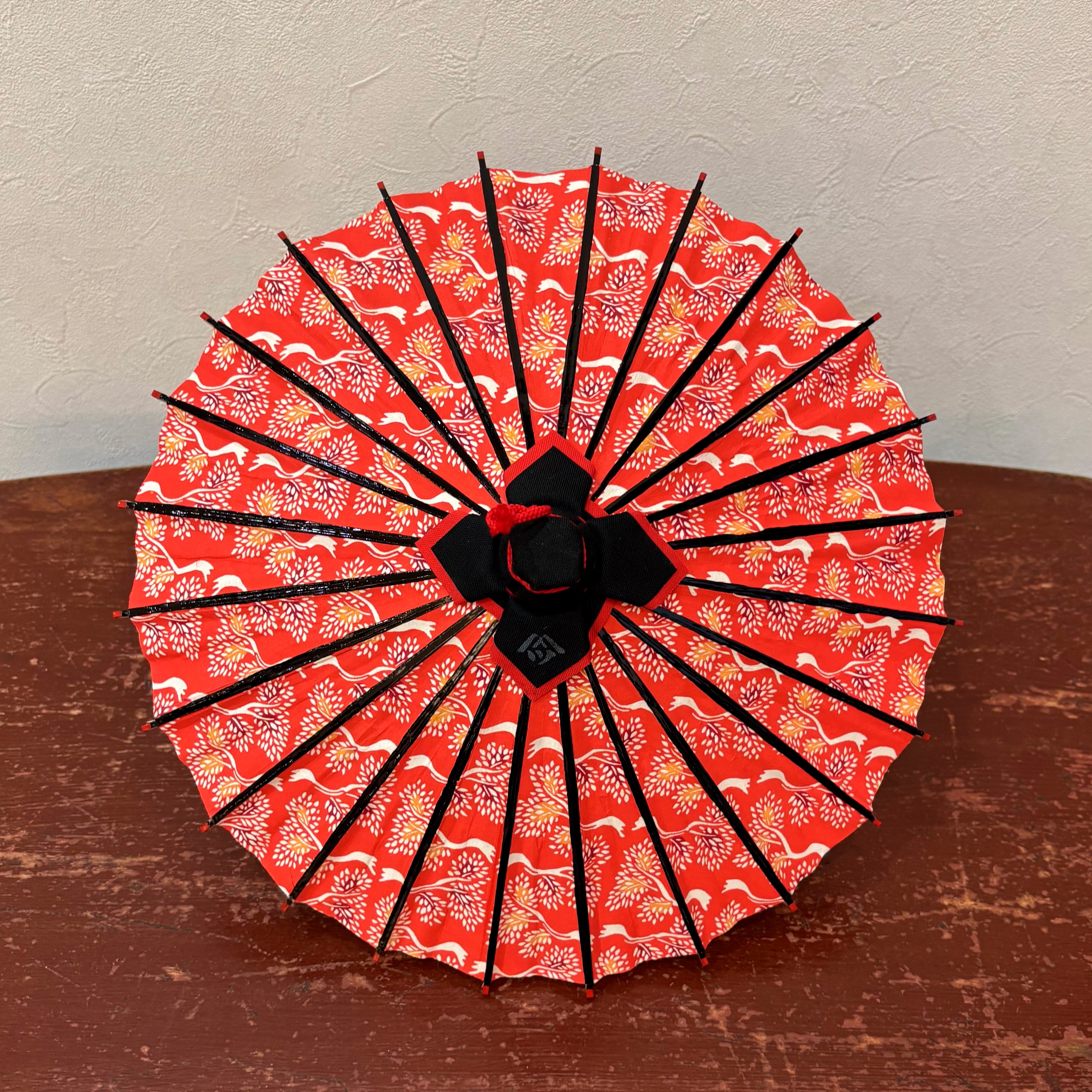 姫和傘 『朱色に並木』