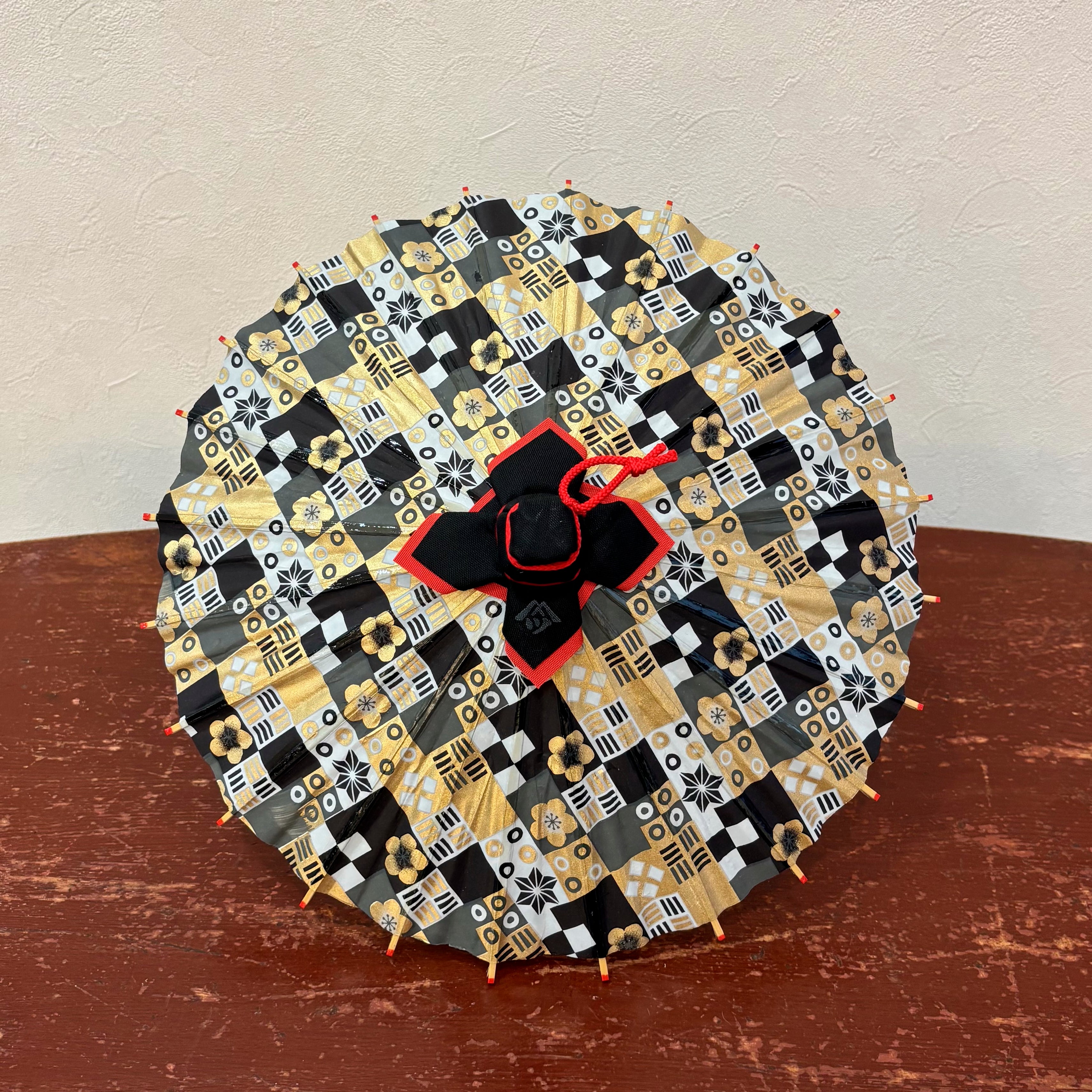 姫和傘 『金彩/モダン梅』クリア漆