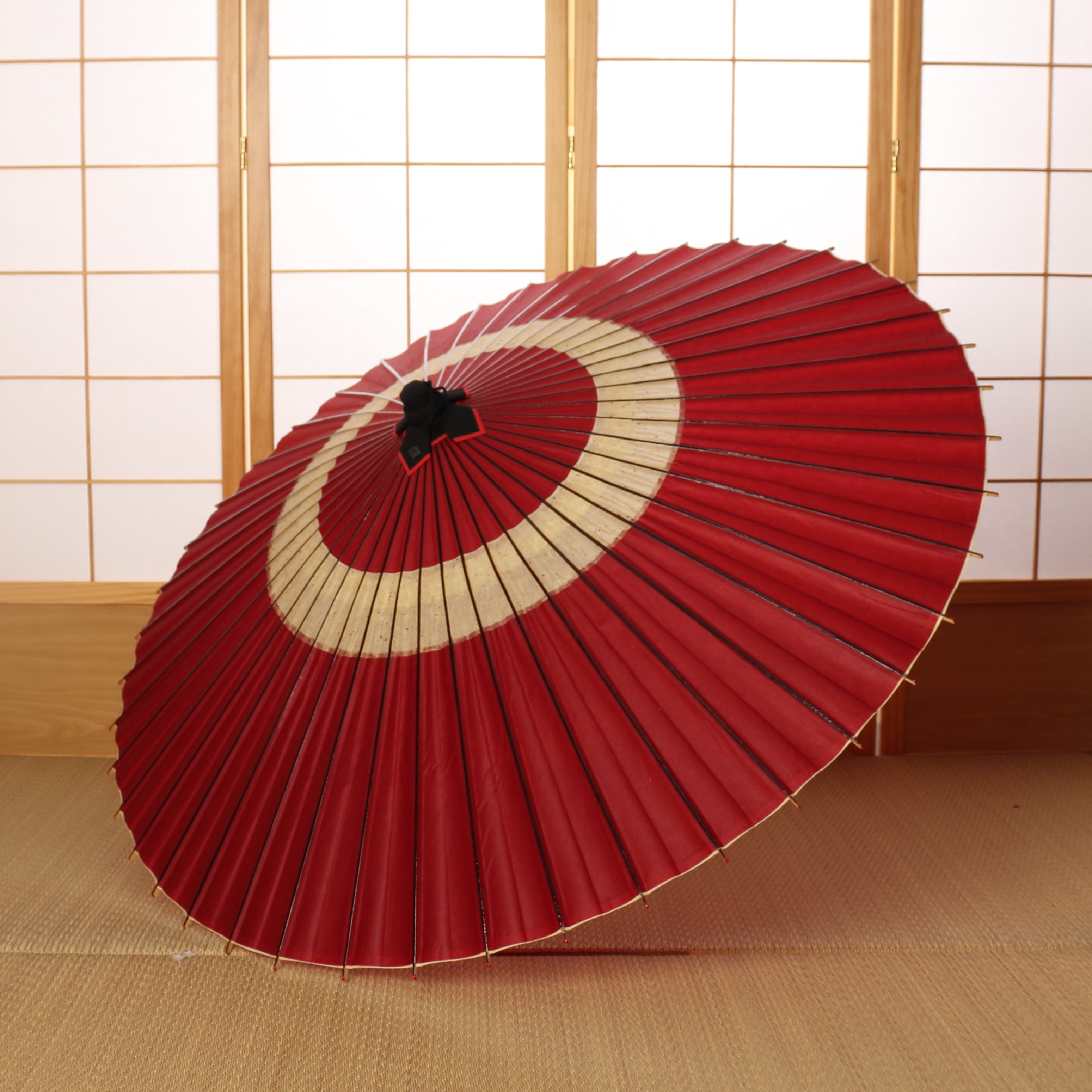 辻倉『極み』蛇の目柄/黒谷/紅冴