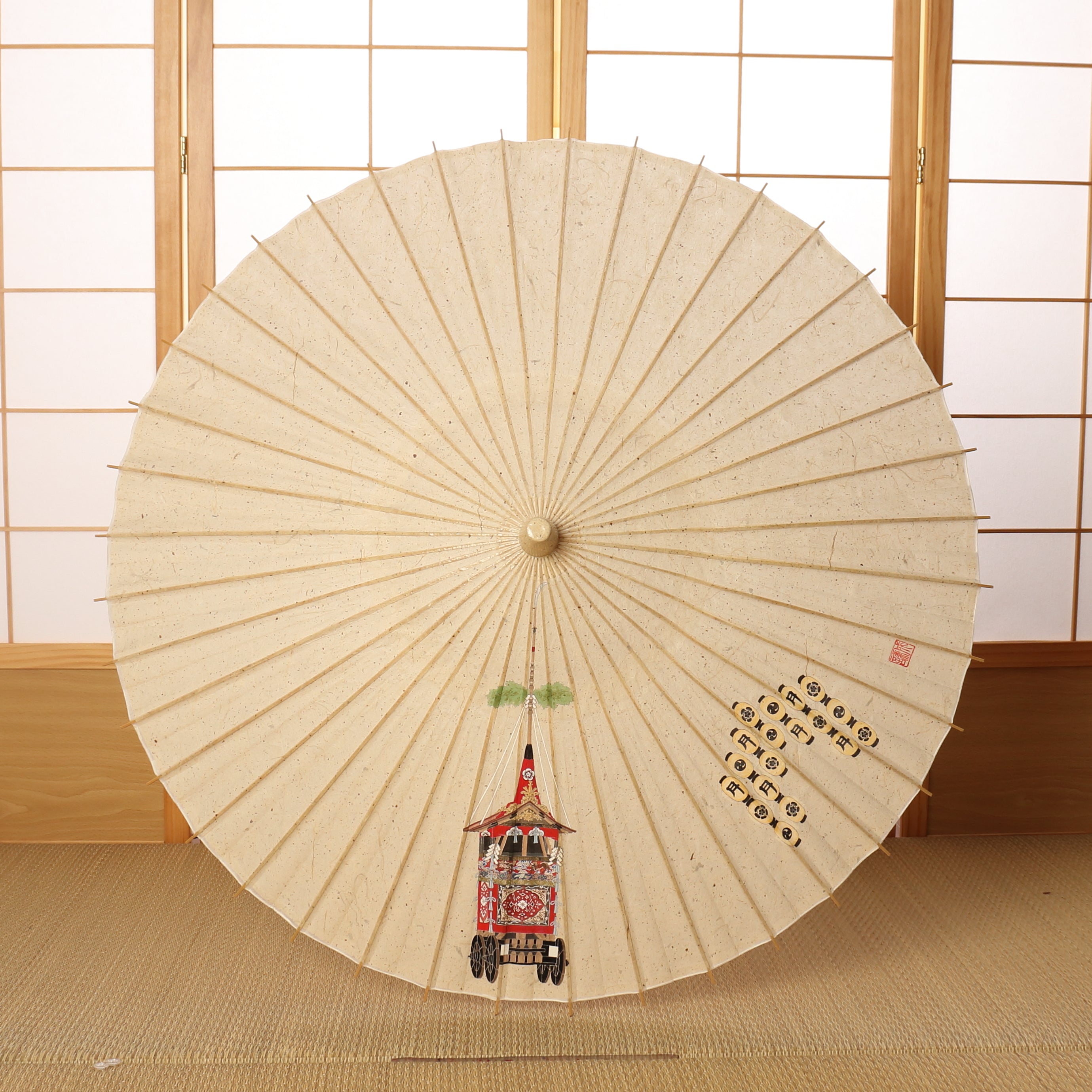 手描き京友禅 和日傘『祇園祭り』