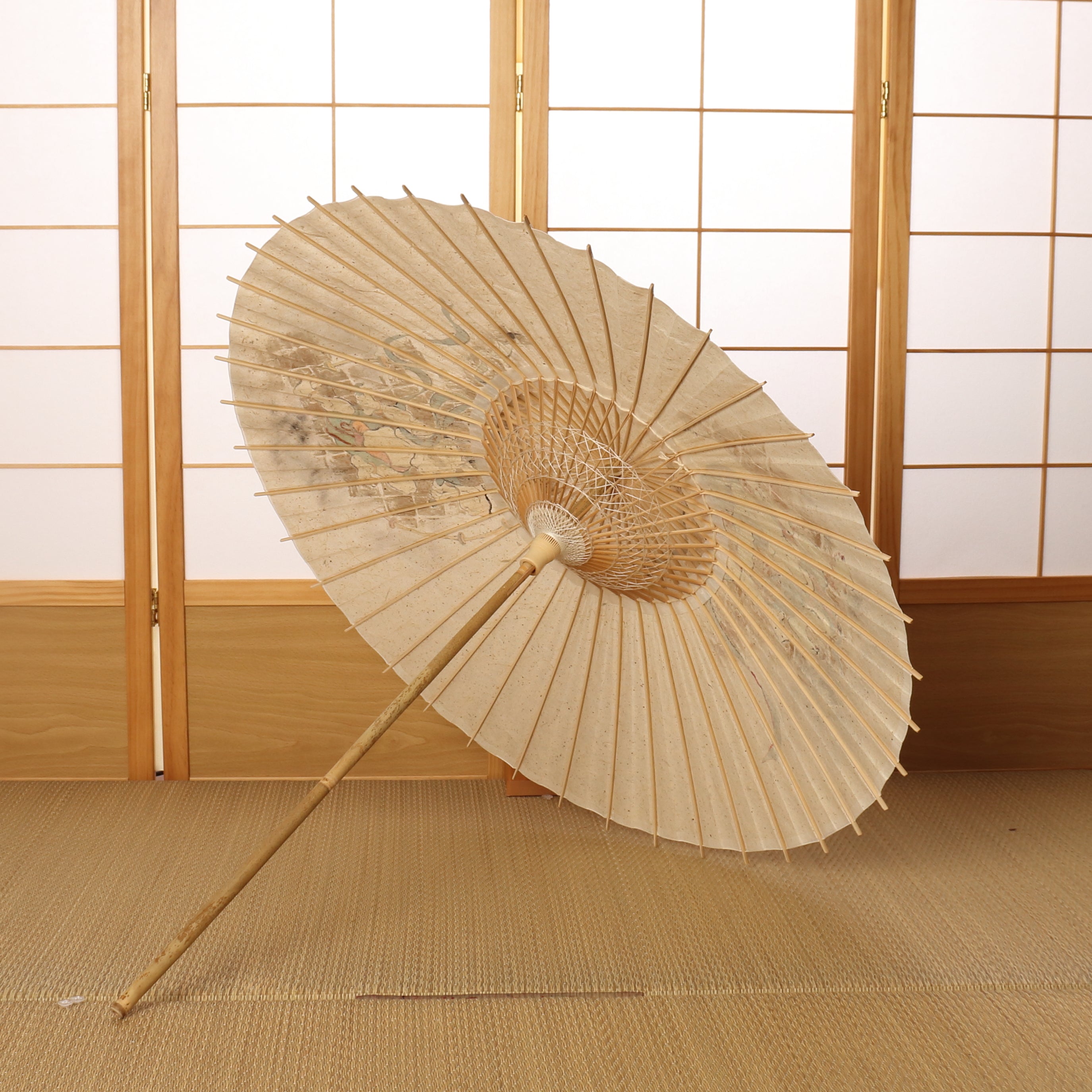 手描き京友禅 和日傘『風神雷神図』