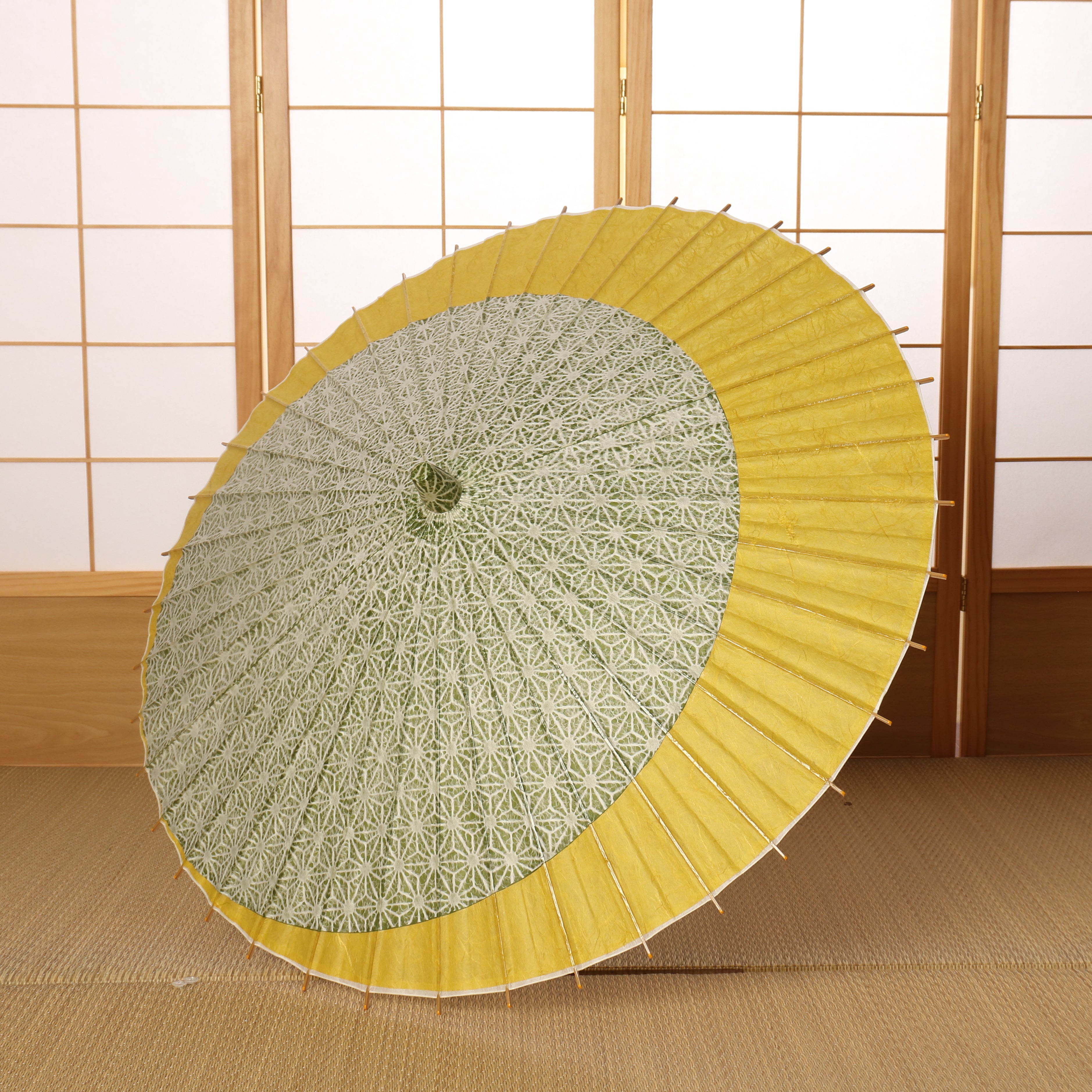 落水紙重ね 『月奴』麻の葉 金紗