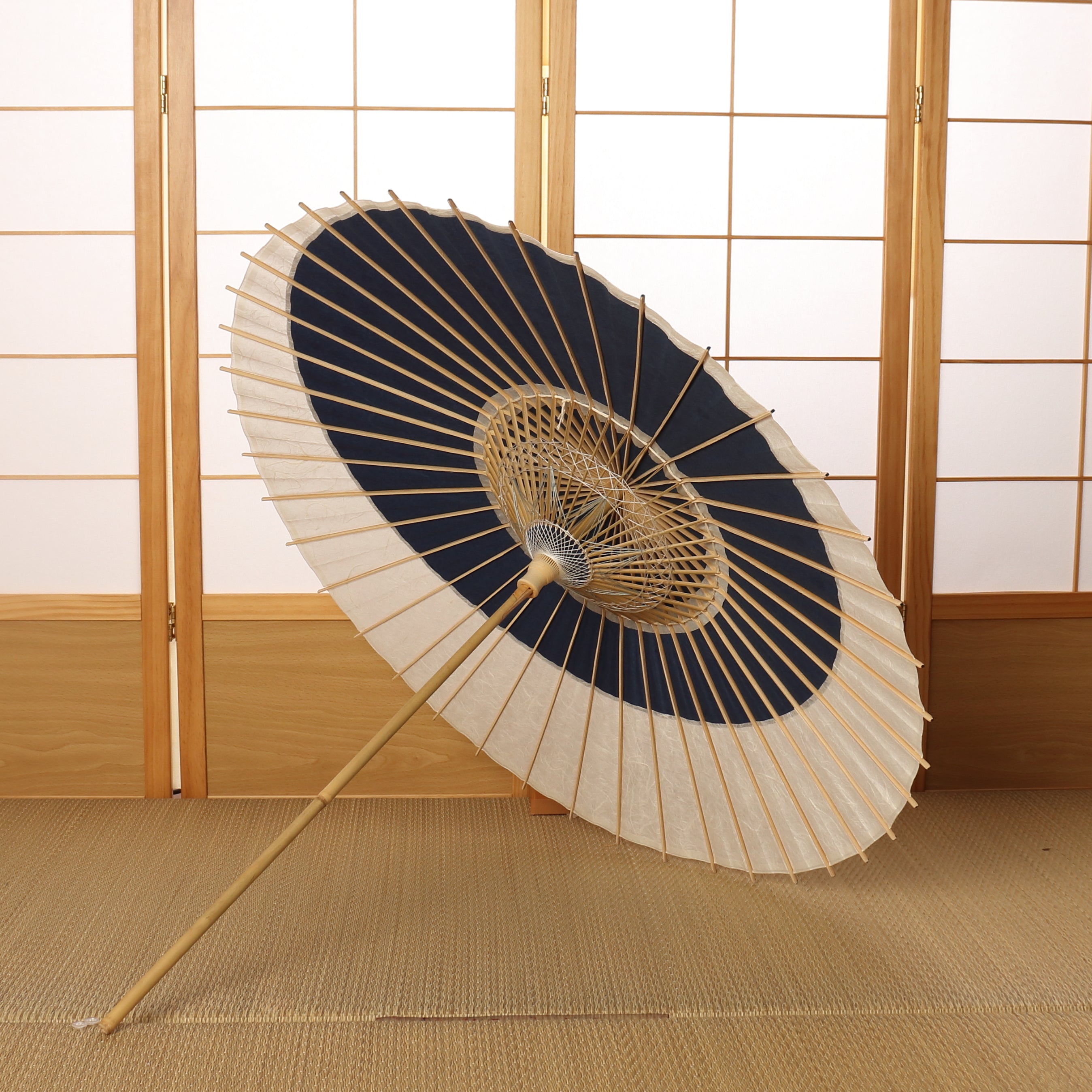 落水紙重ね『月奴』青海波 藍影