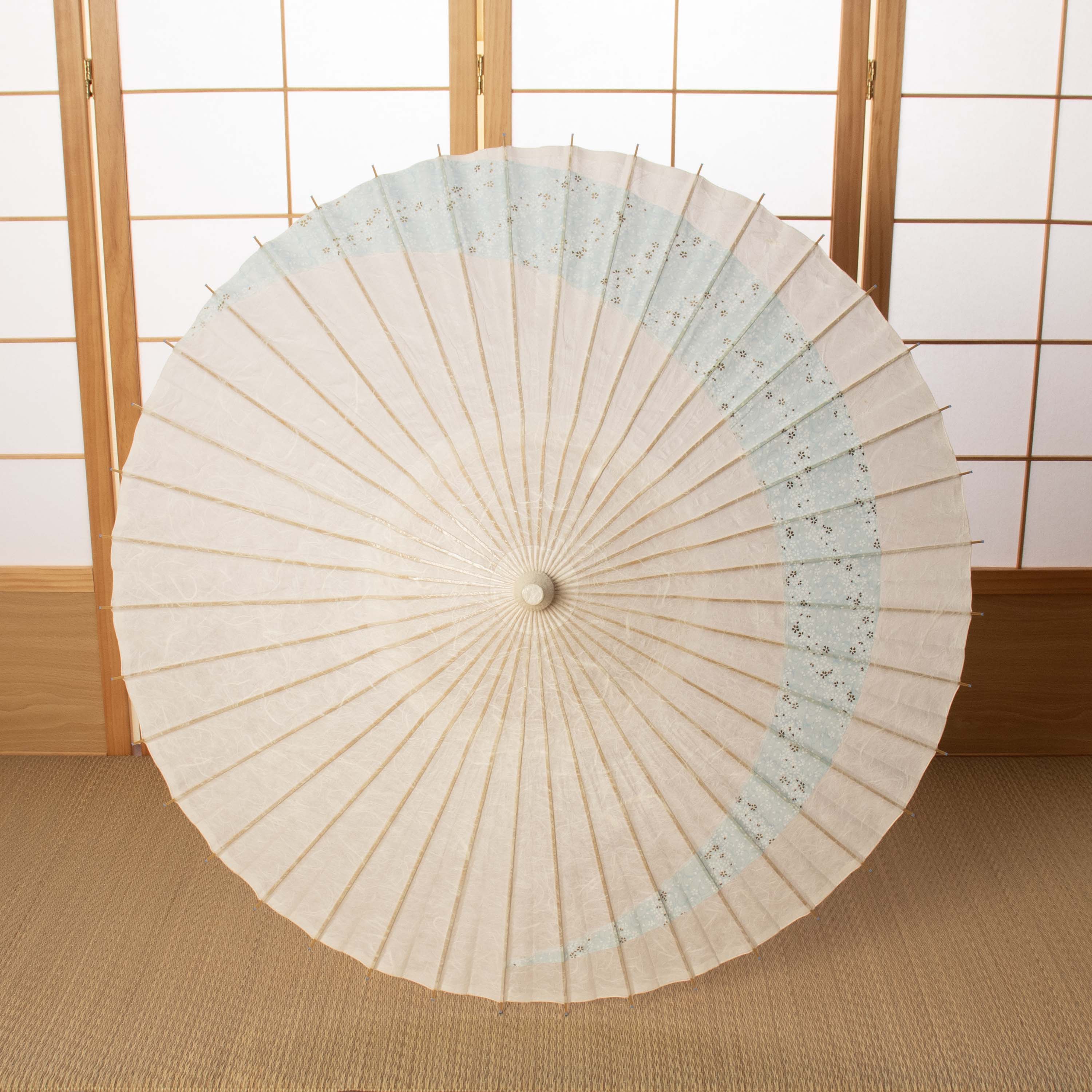 京都黒谷 特選日傘『巴』波桜