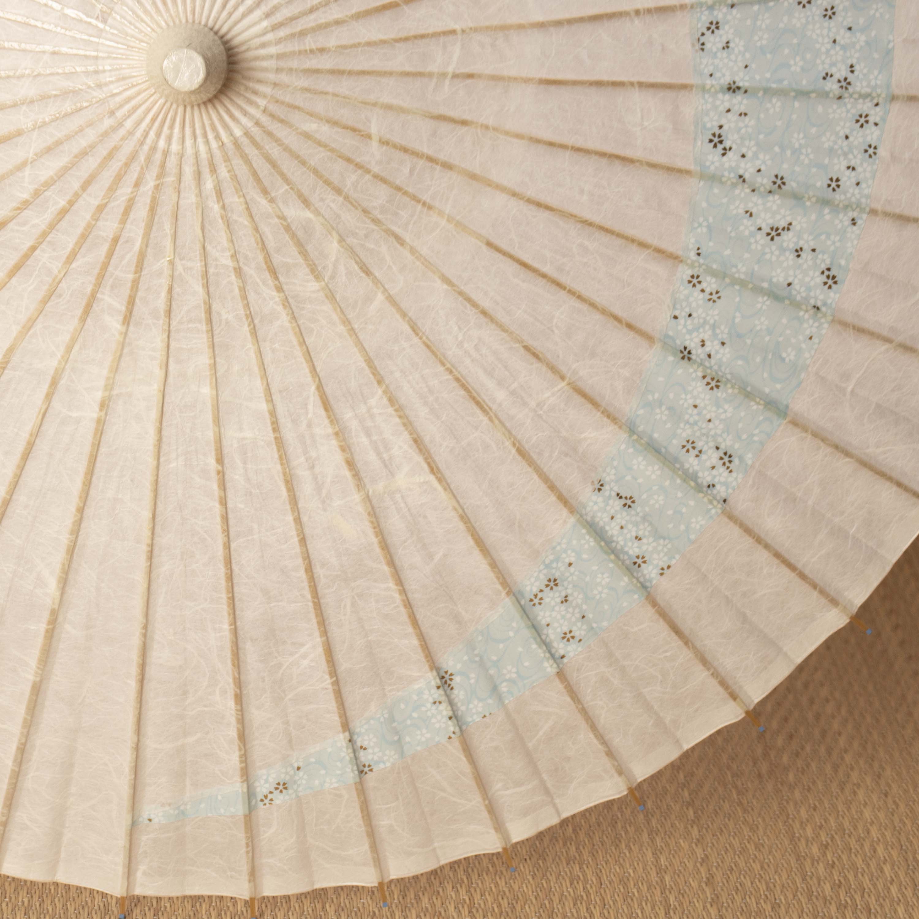 京都黒谷 特選日傘『巴』波桜