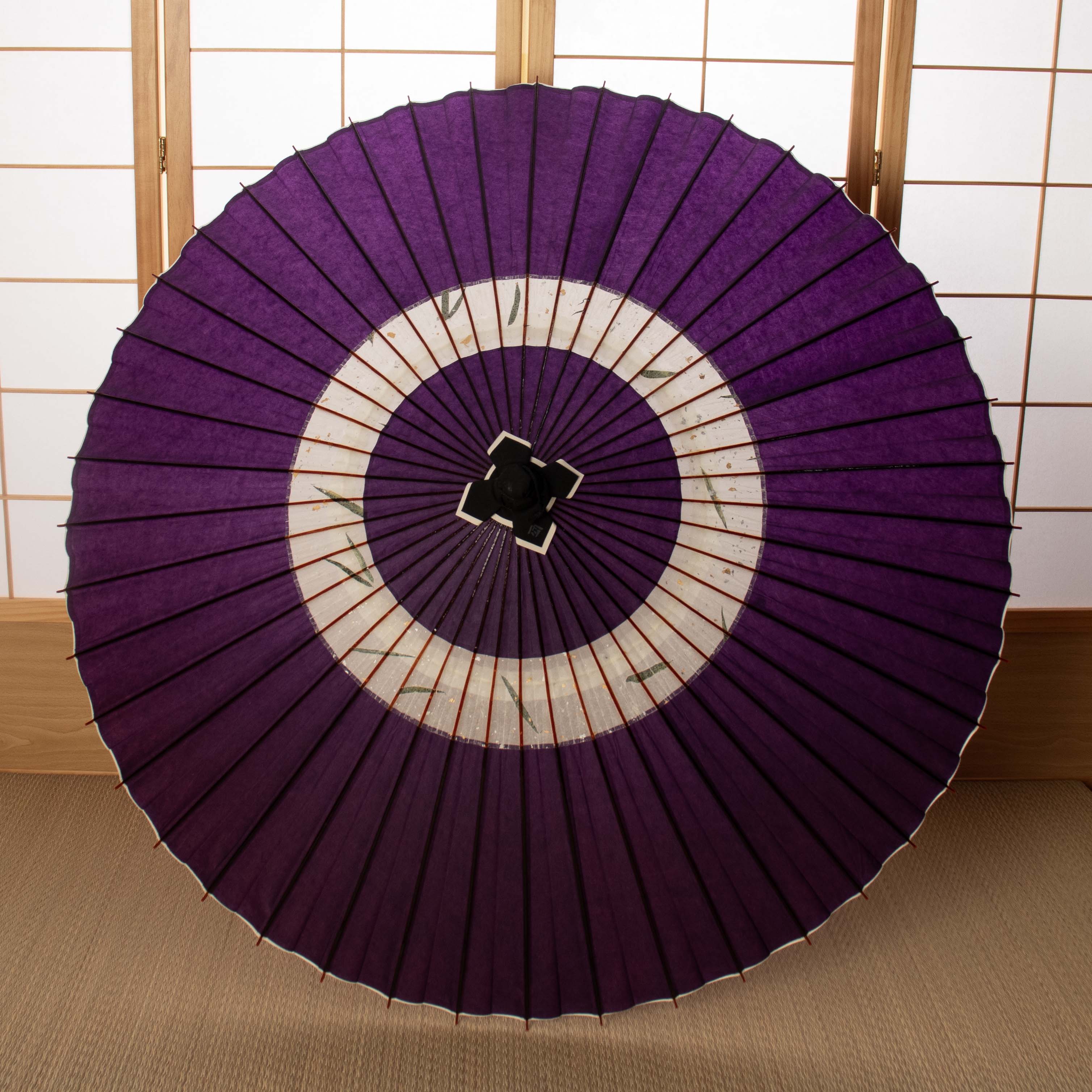 特選蛇の目柄  『京紫に笹』