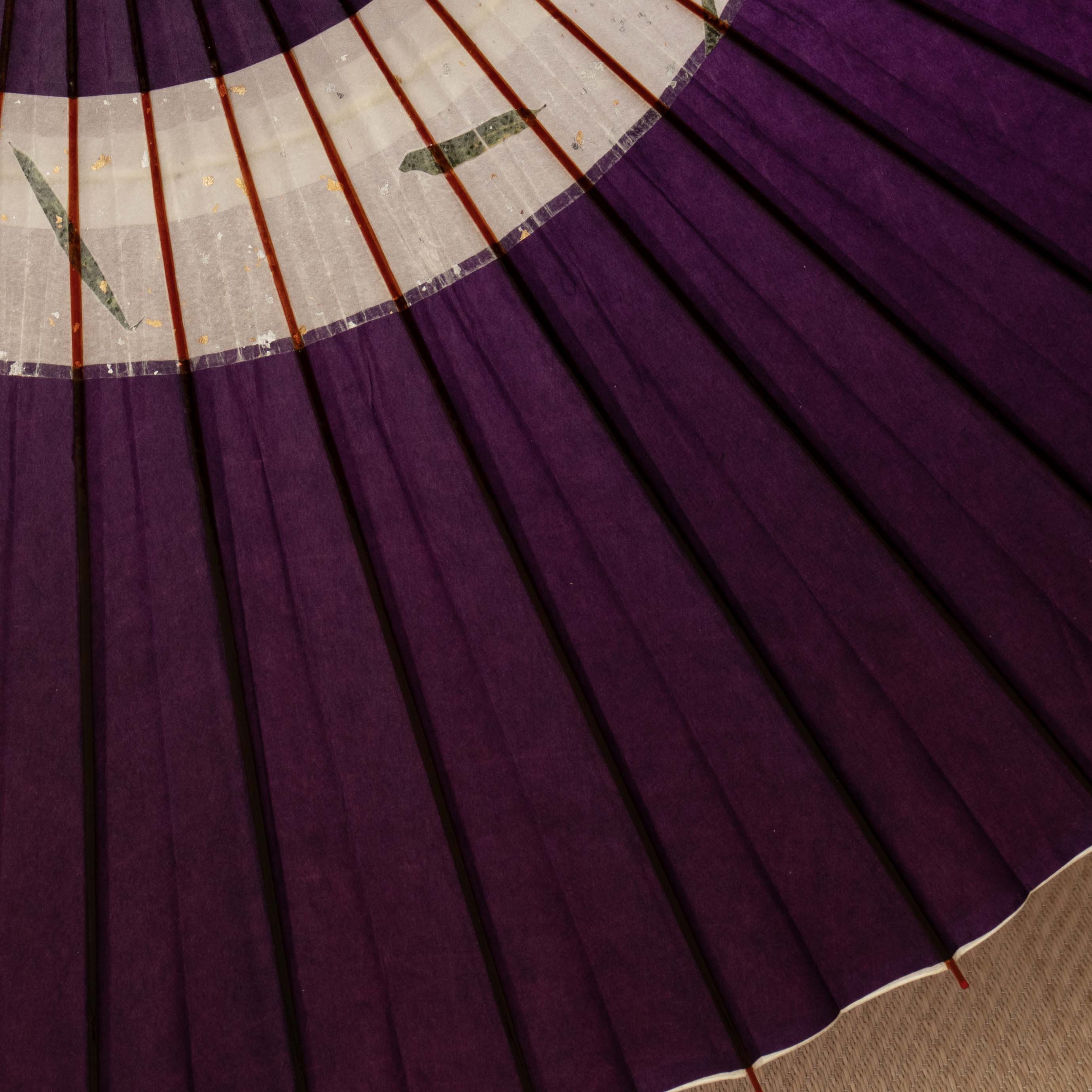 特選蛇の目柄  『京紫に笹』