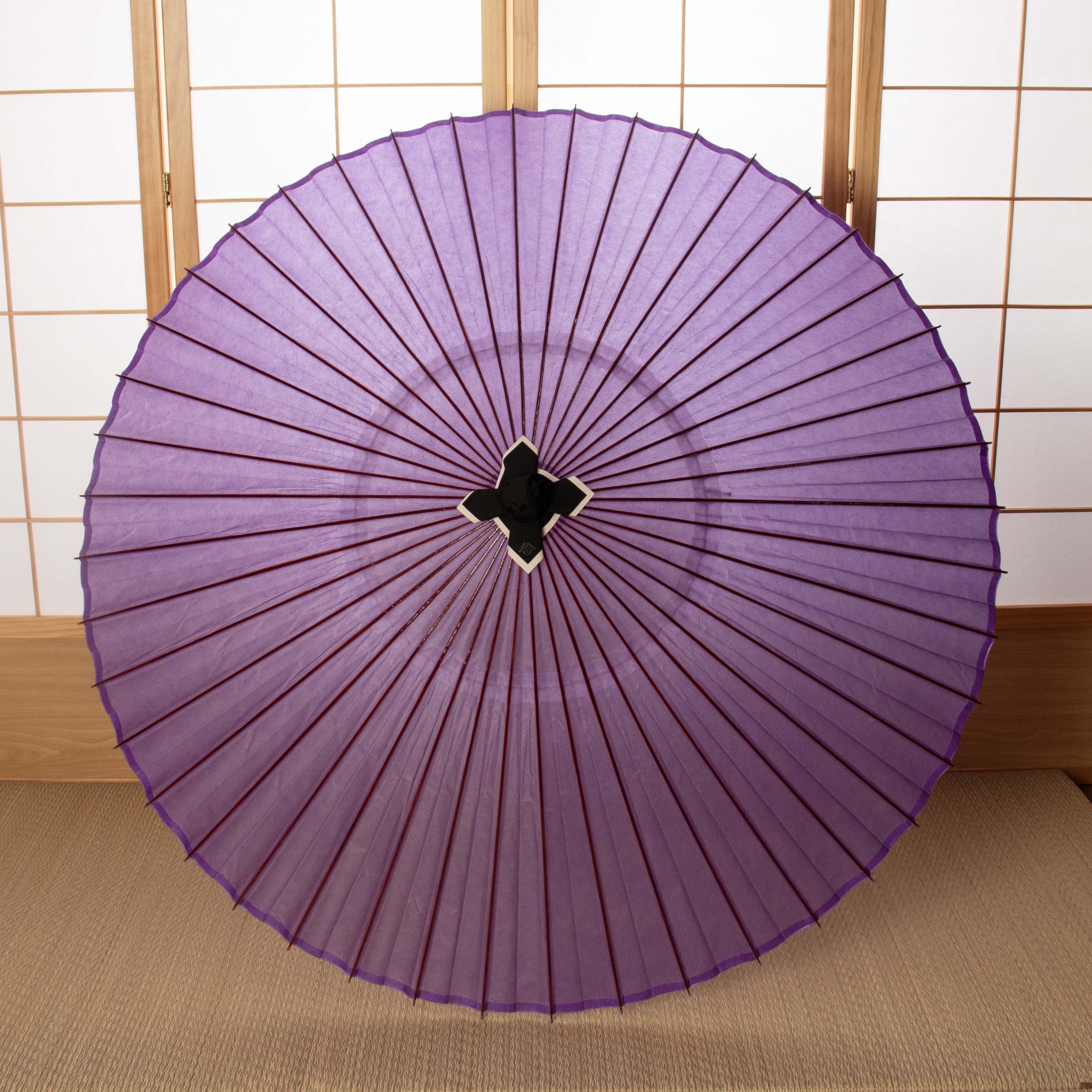 辻倉特撰無地 黒竹 春慶仕上げ　あやめ色