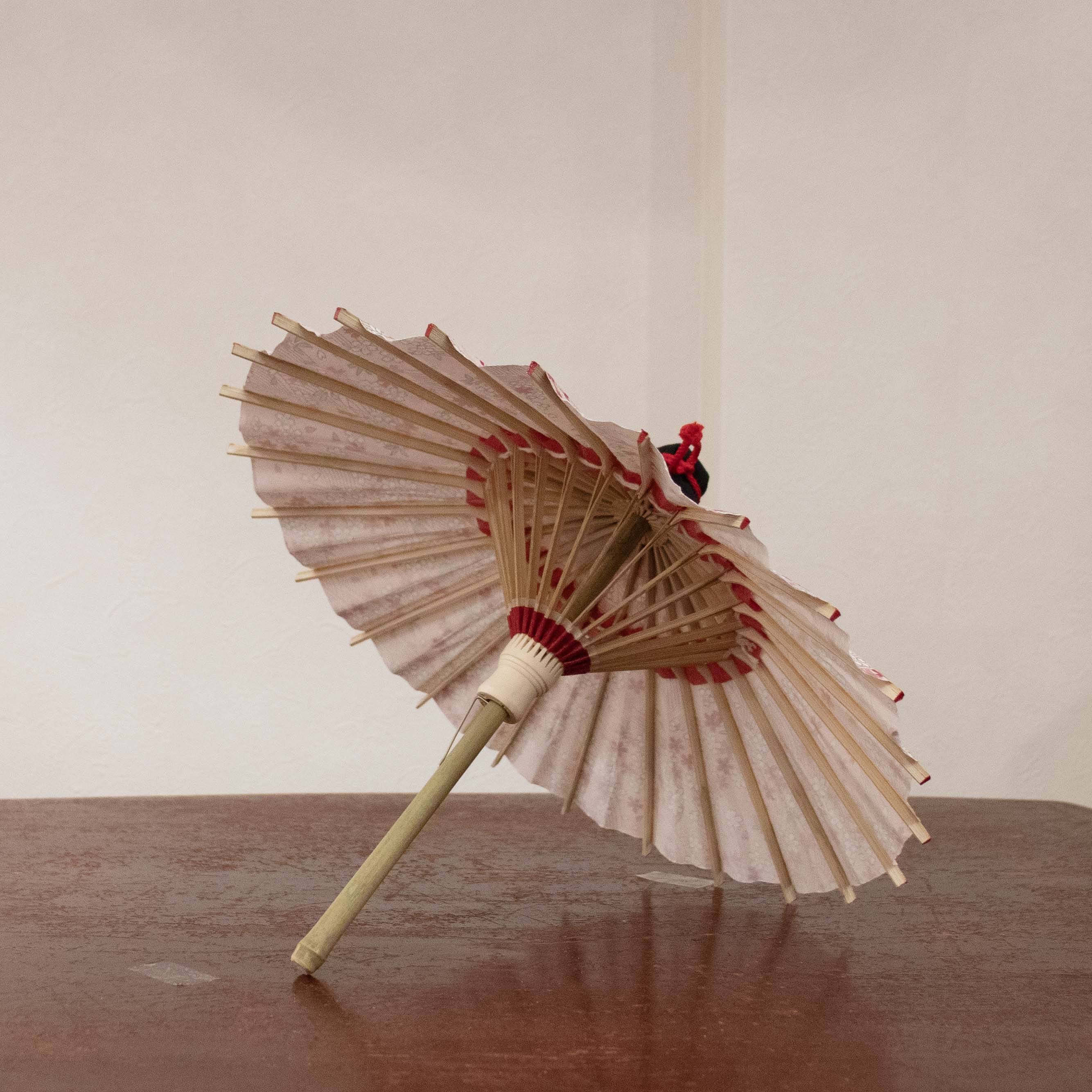 姫和傘 『川面に桜』ピンク