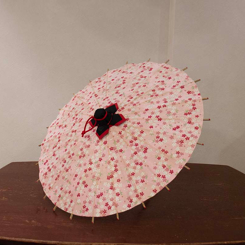 姫和傘  大寸『川面に桜』