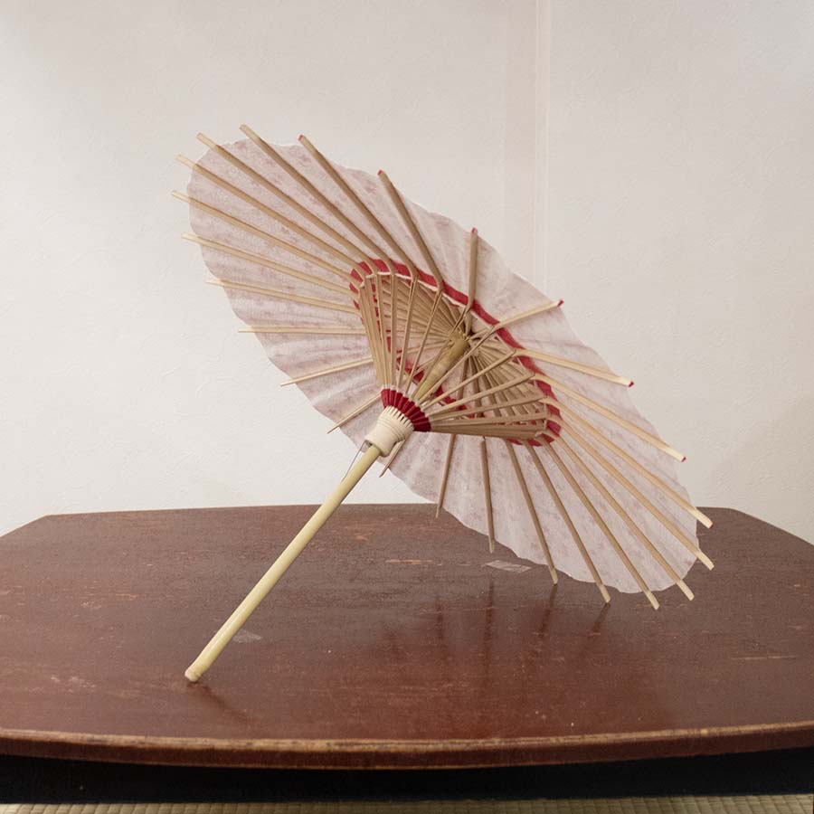 姫和傘  大寸『川面に桜』