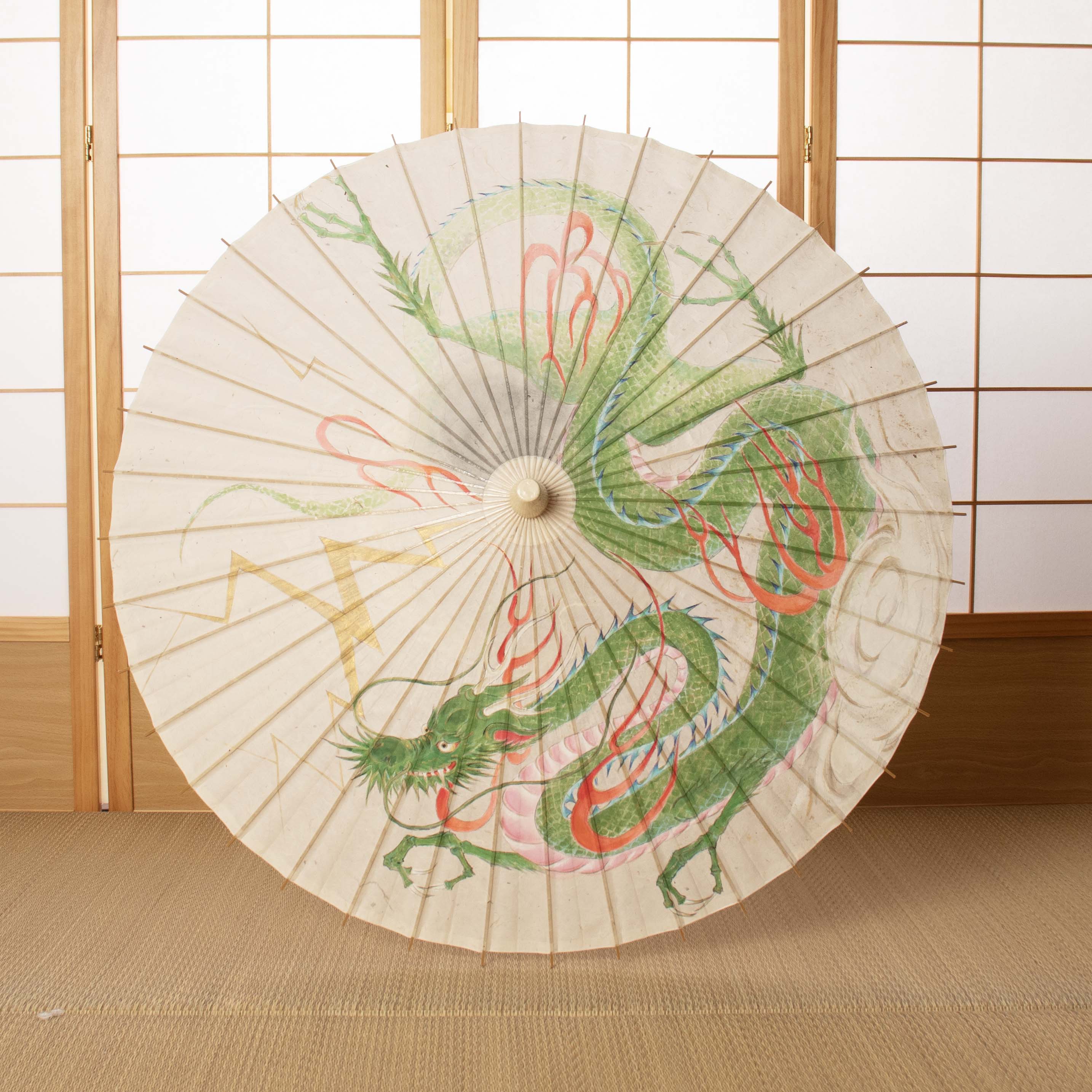 手描き 和日傘「天昇龍」