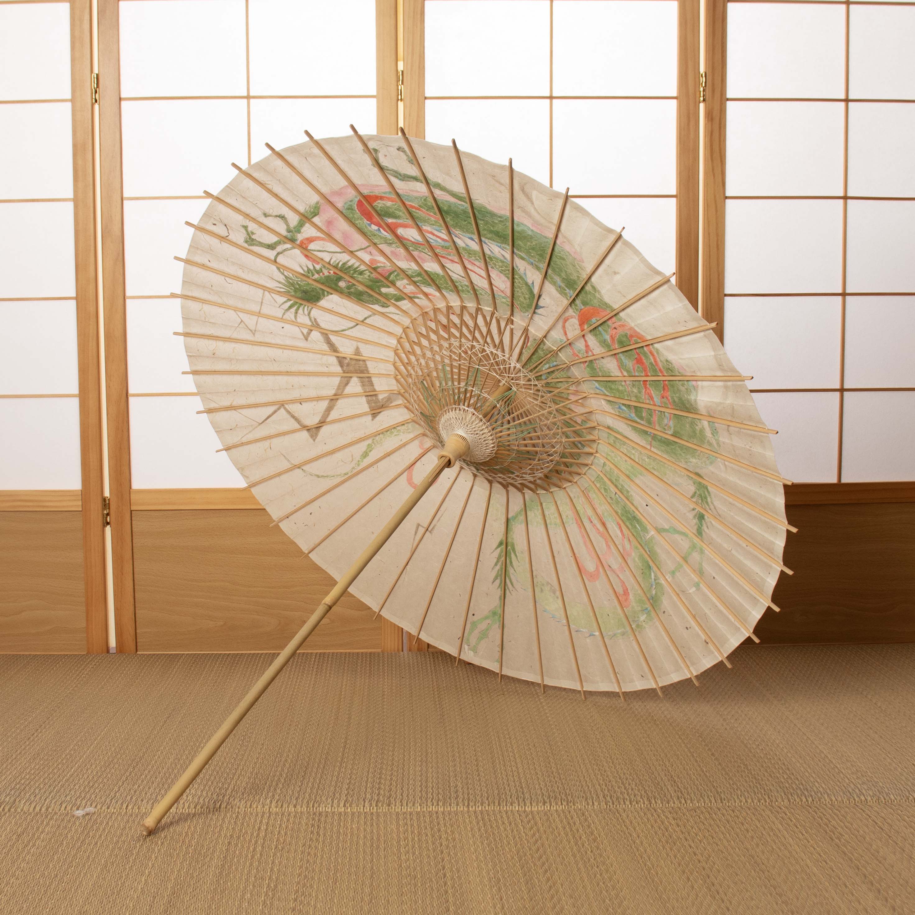 手描き 和日傘「天昇龍」