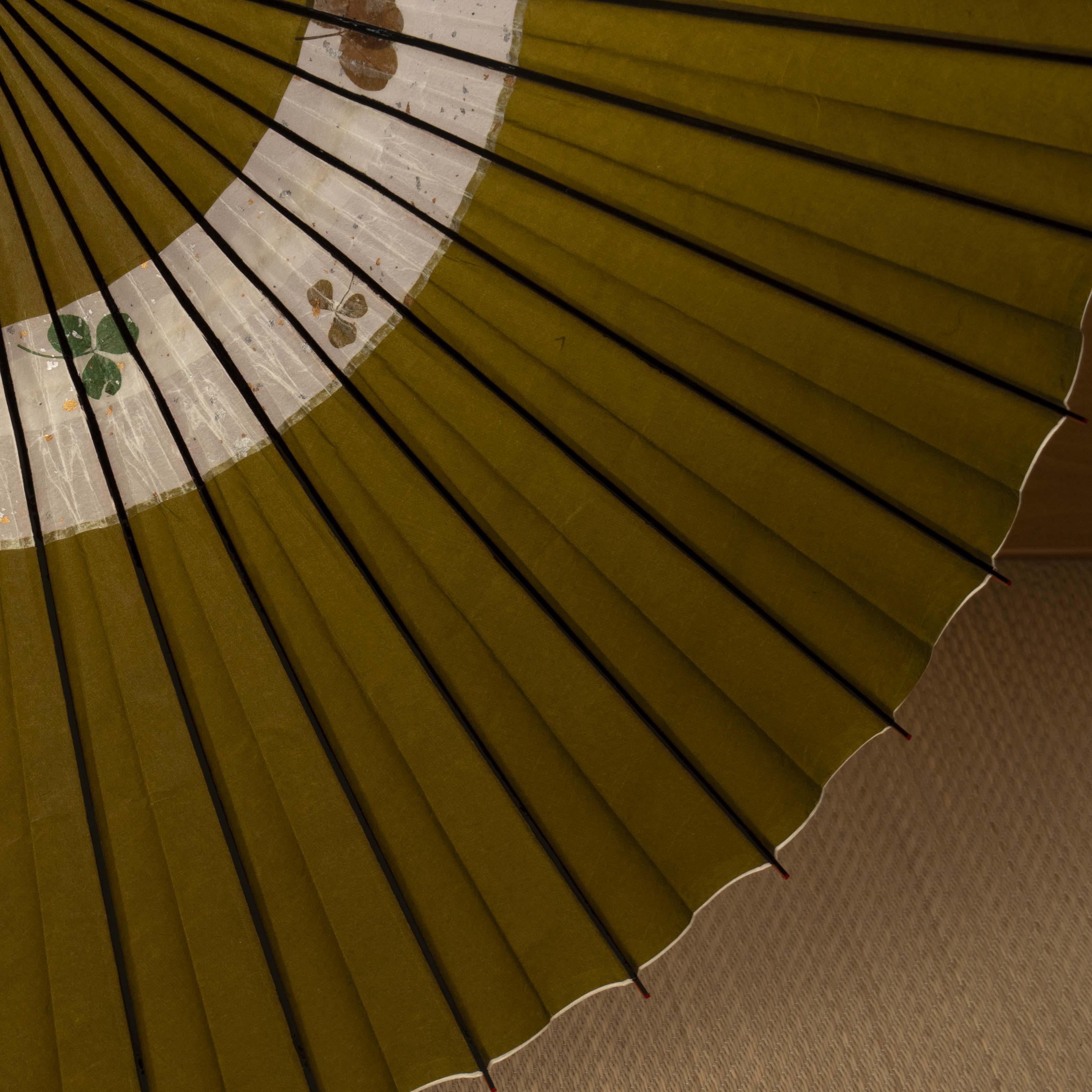 特選蛇の目柄 『若草にクローバー』