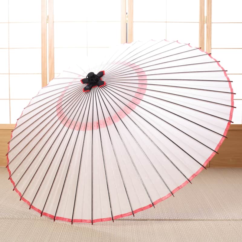 White (Red-edge) / High Quality Paper Parasol